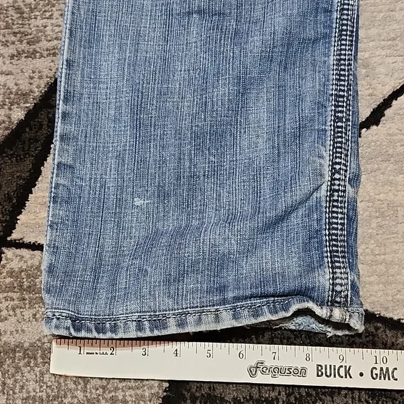 BKE SETH EMBROIDERED BOOT-LEG DENIM JEAN SIZE 42 - Picture 10 of 15